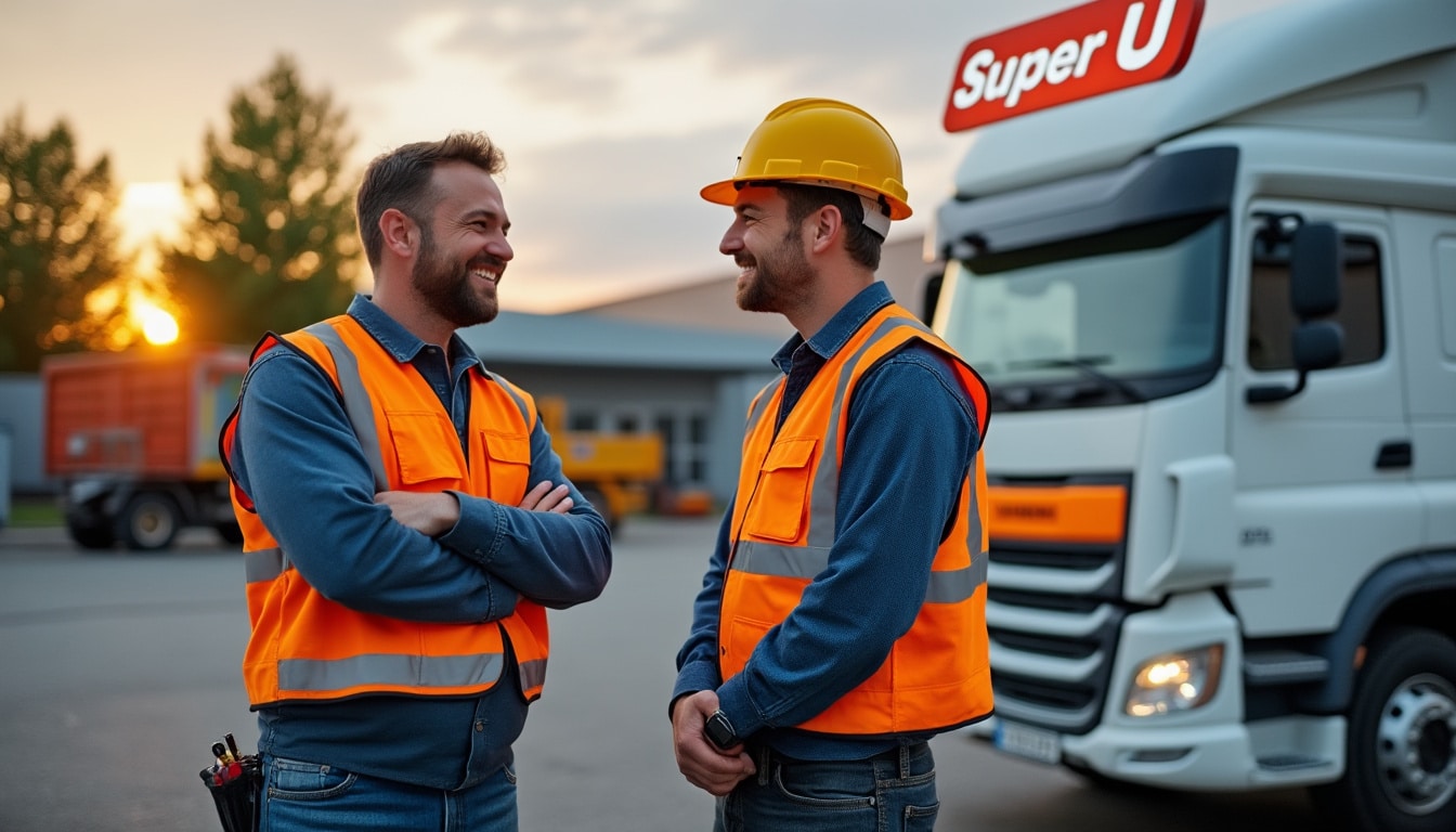 Illustration: Découvrir l’intérêt de la location d’un camion benne chez Super U