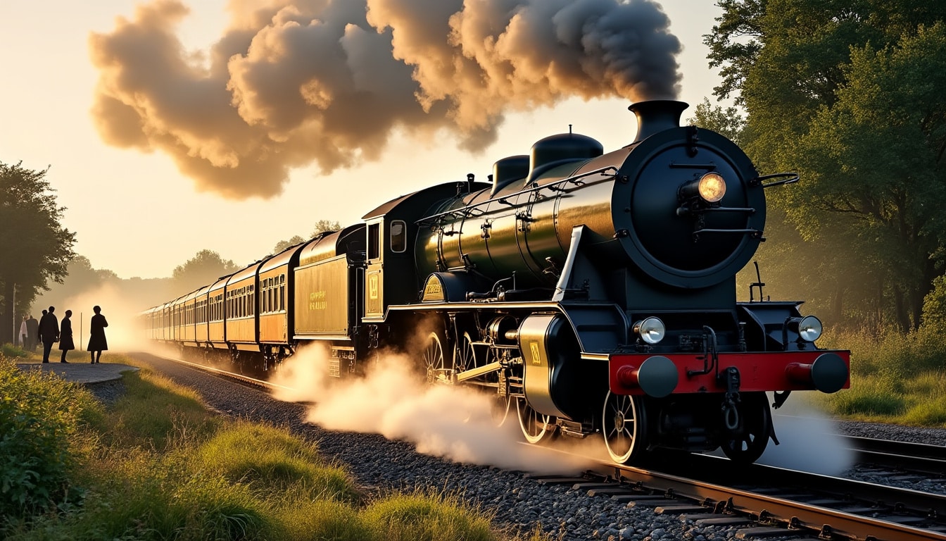 Premiers trains : origine, innovations et impacts du transport ferroviaire