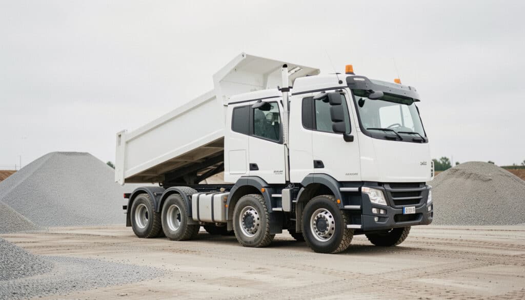 Camion-benne 8x4 : capacité, dimensions et usages
