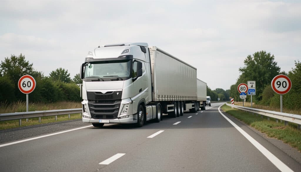 Camions : que signifient les limitations 60, 80 et 90 ?