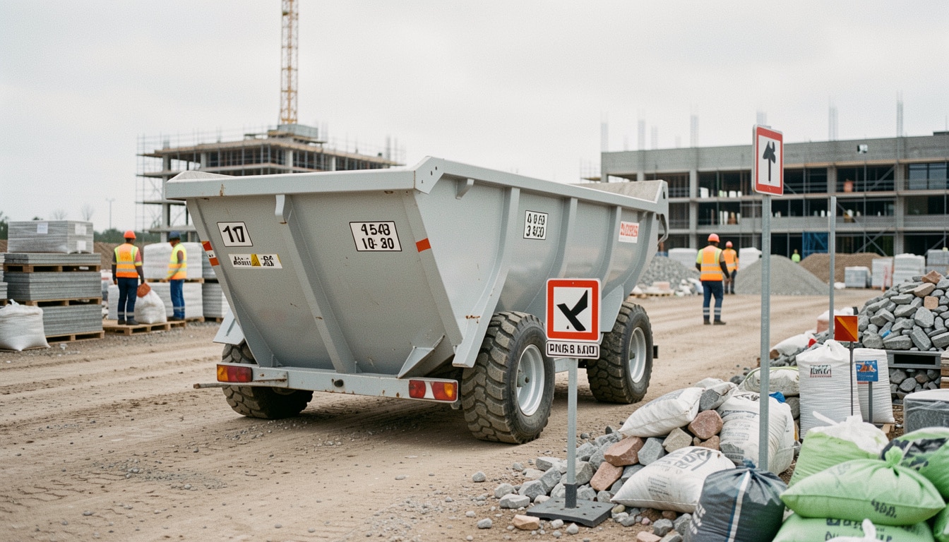 Dimensions d’une benne de chantier selon vos déchets