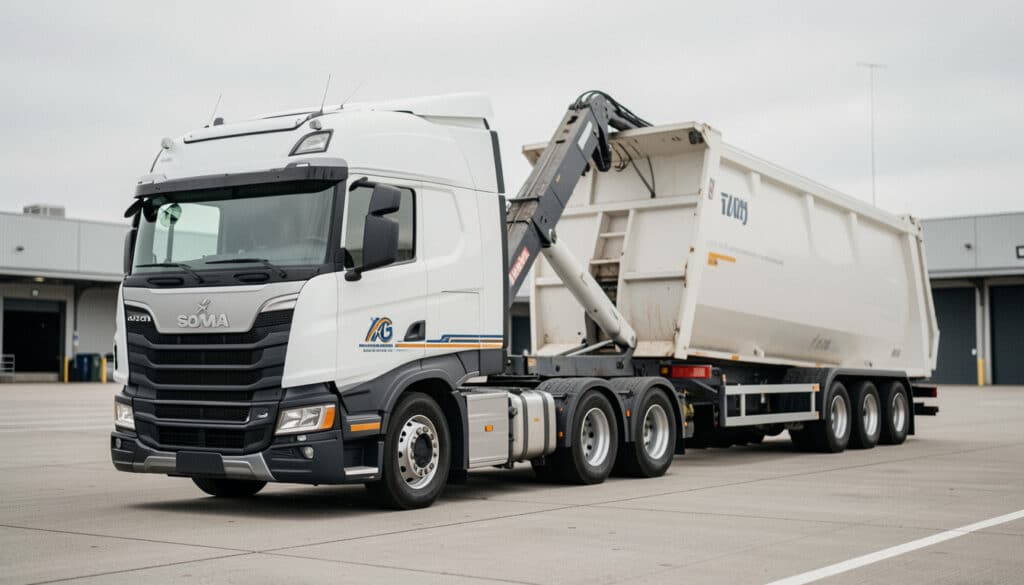 Camion Ampliroll avec remorque : usages et critères