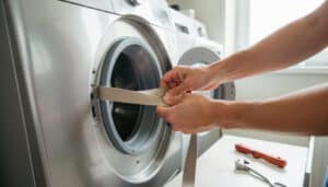 Bloquer le tambour d’une machine à laver sans vis