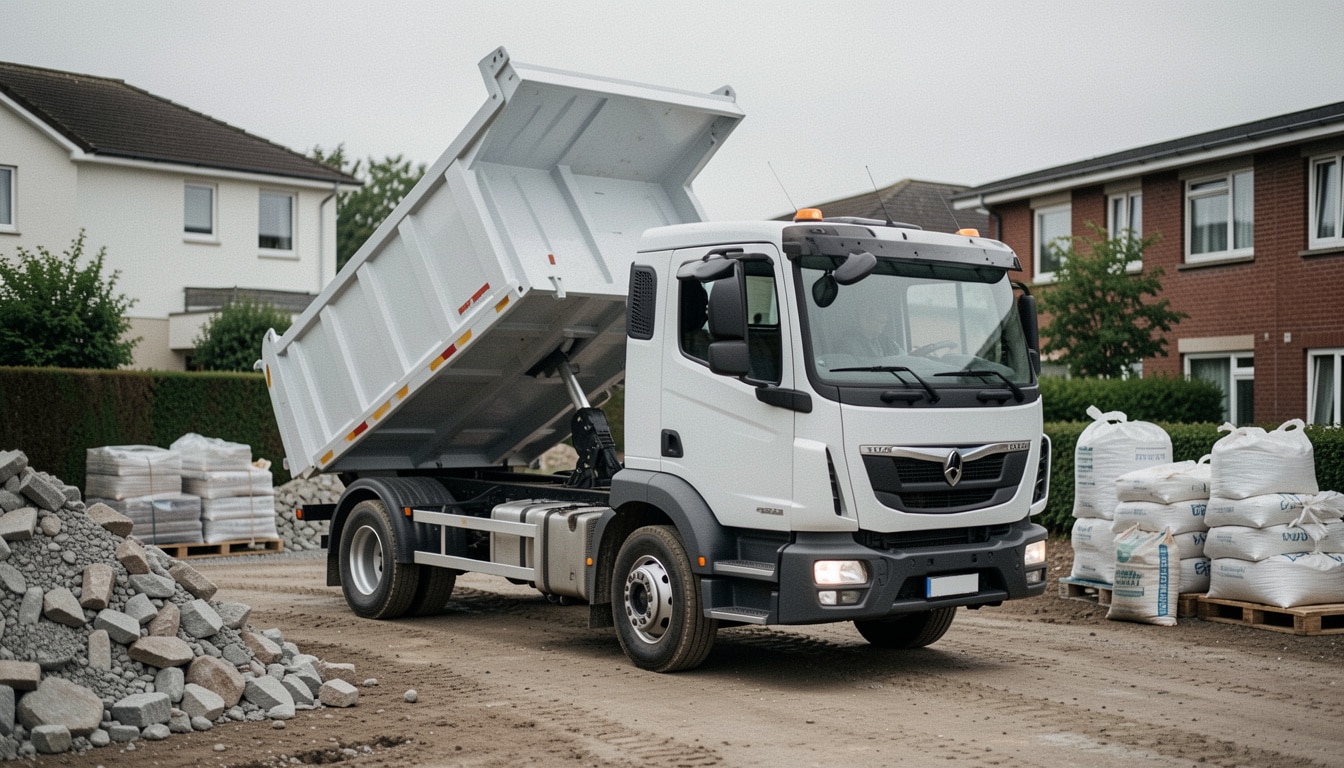 Location d’un camion benne : prix, capacité et choix