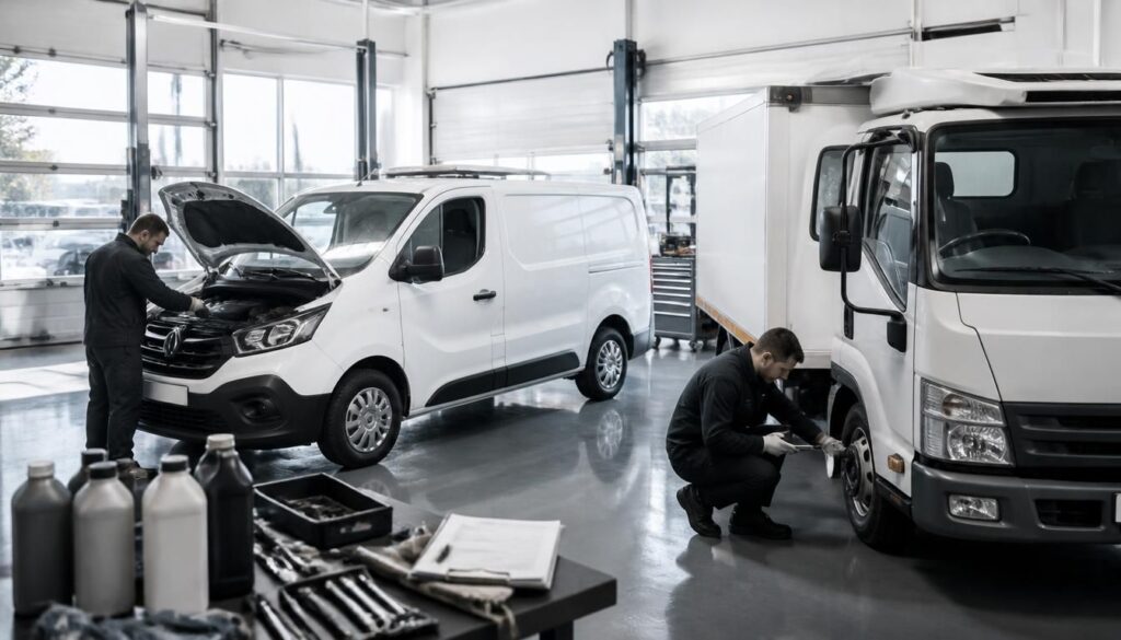Entretien des véhicules de transport professionnel